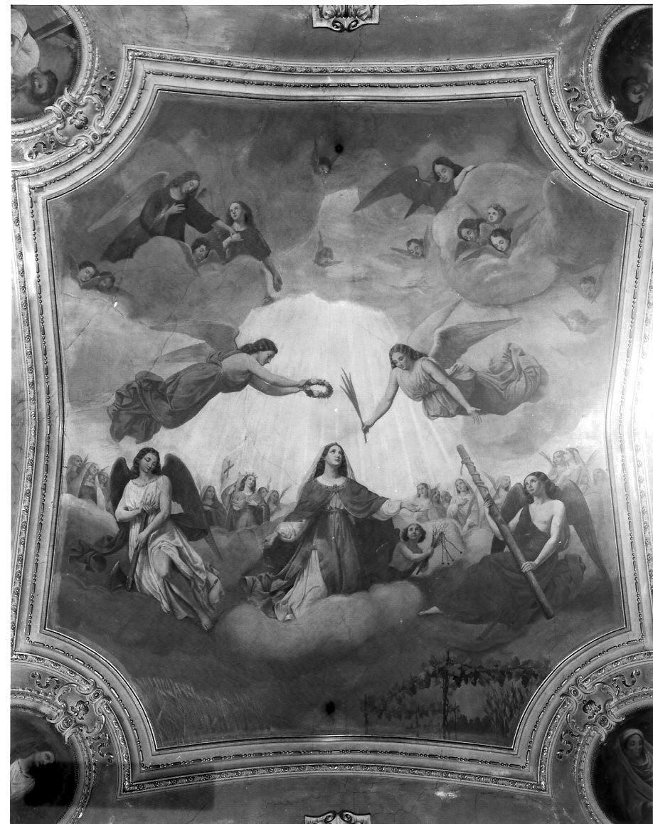 Trionfo di Sant'Eurosia, Santa (dipinto, elemento d'insieme) di Barabini Gaetano (attribuito) (sec. XIX)