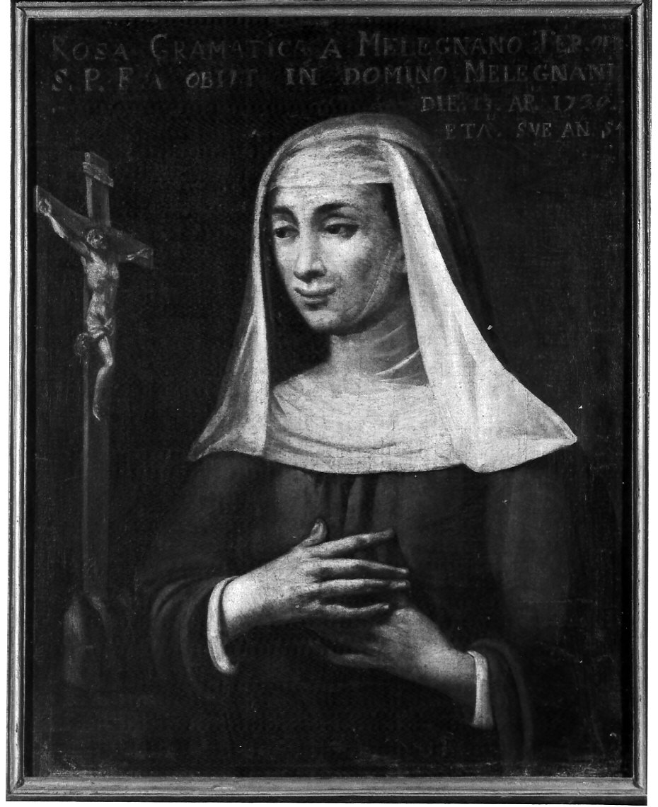 Rosa Gramatica, ritratto di donna (dipinto, opera isolata) - ambito lombardo (sec. XVIII)