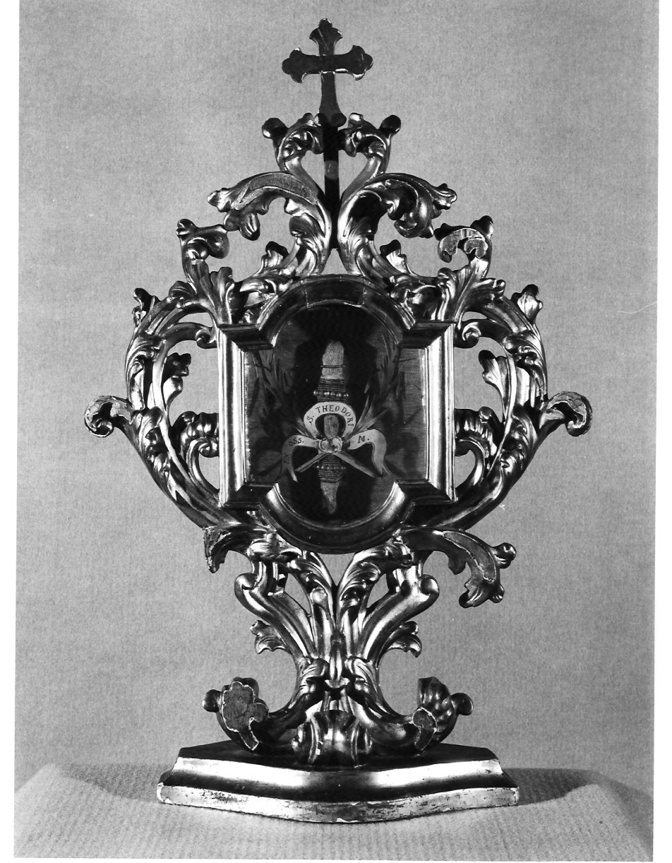 reliquiario a teca, serie - bottega lombarda (sec. XVIII)