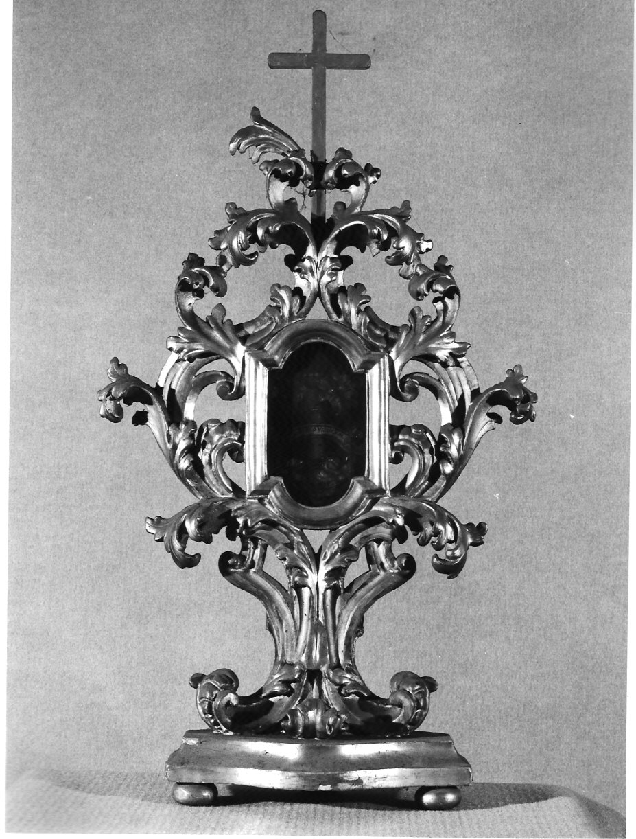 reliquiario a teca, serie - bottega lombarda (sec. XVIII)