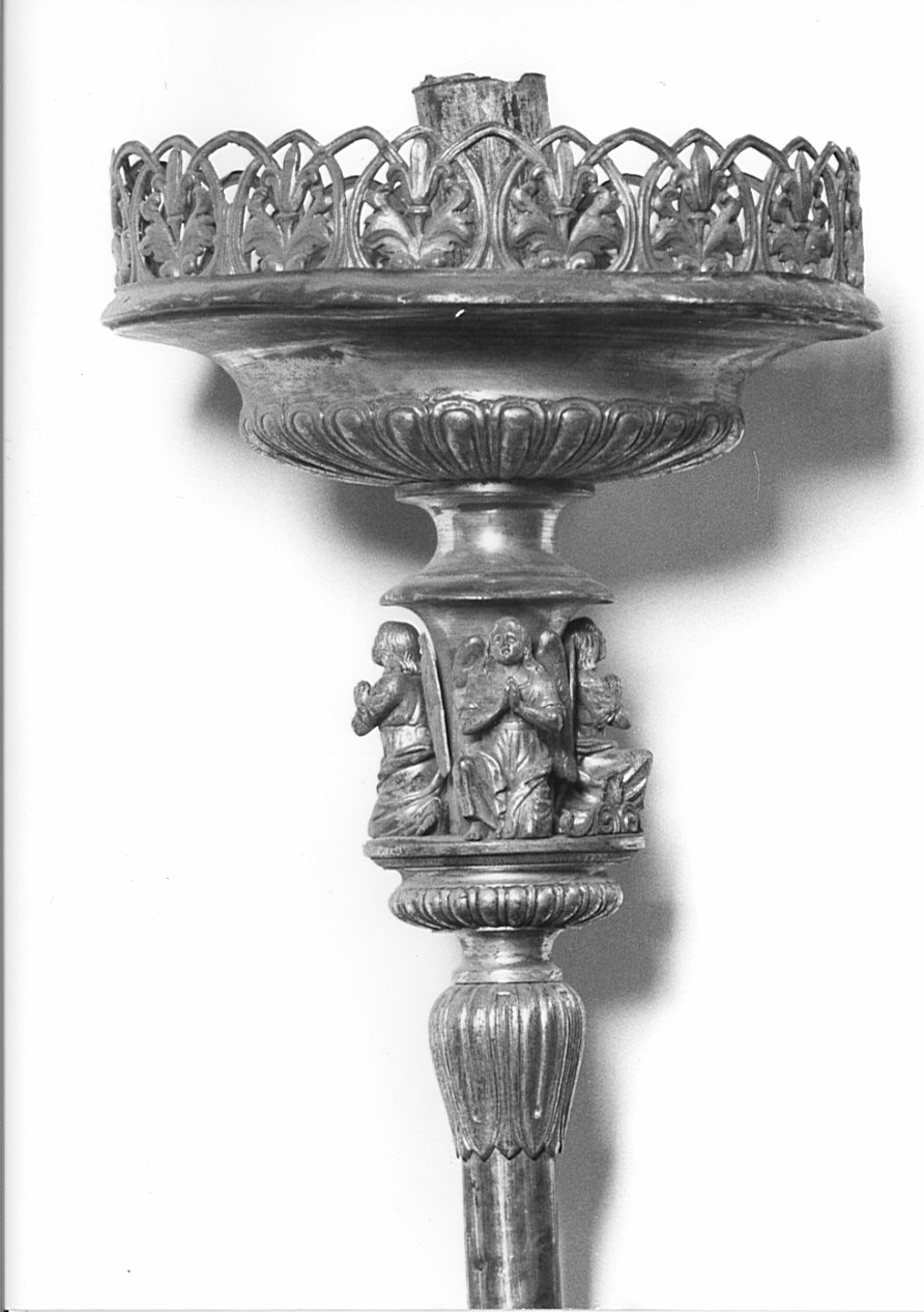 candelabro portatile, serie - bottega Italia settentrionale (sec. XIX)