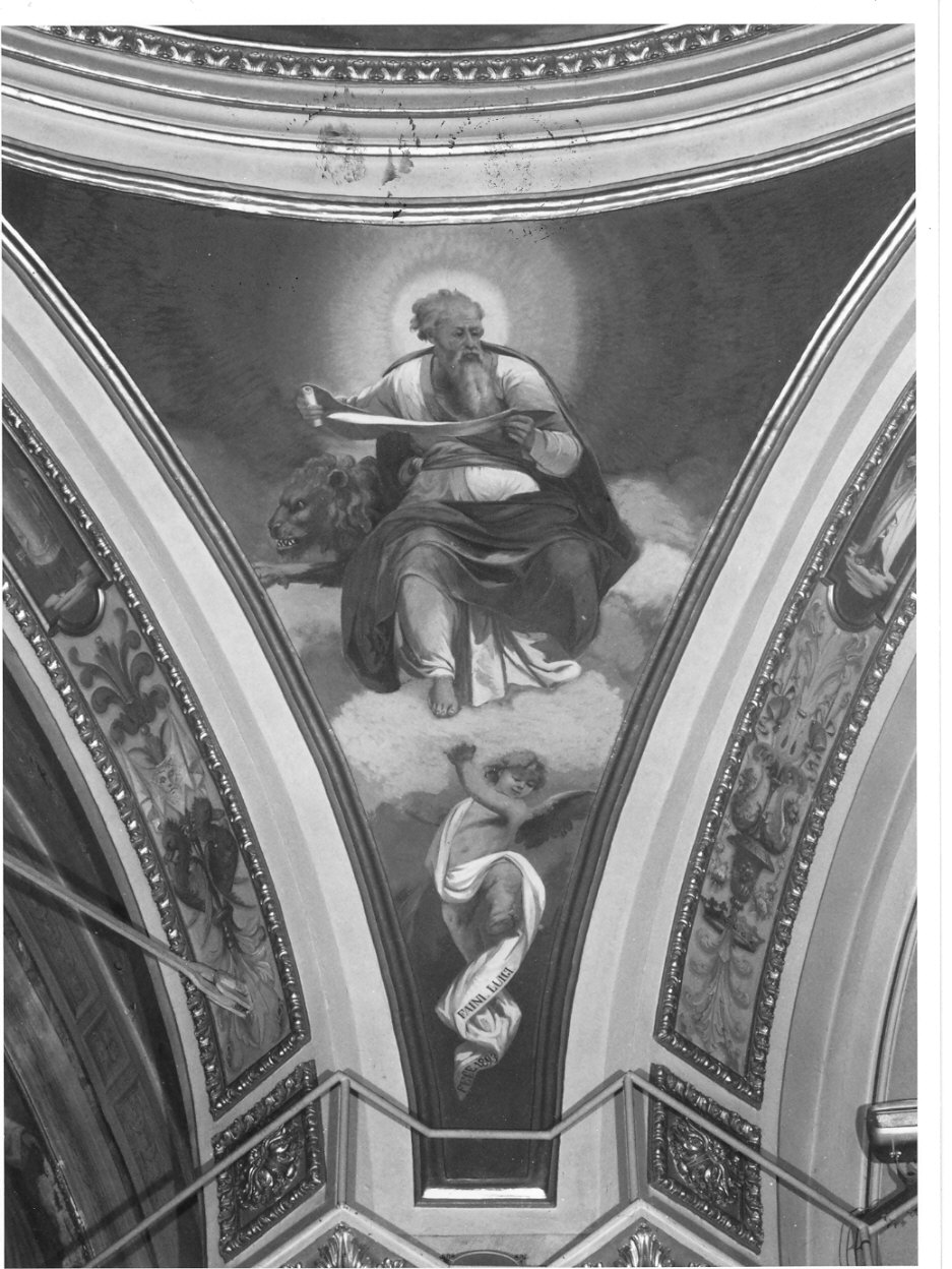 quattro evangelisti (decorazione pittorica, opera isolata) di Faini Luigi (sec. XIX)