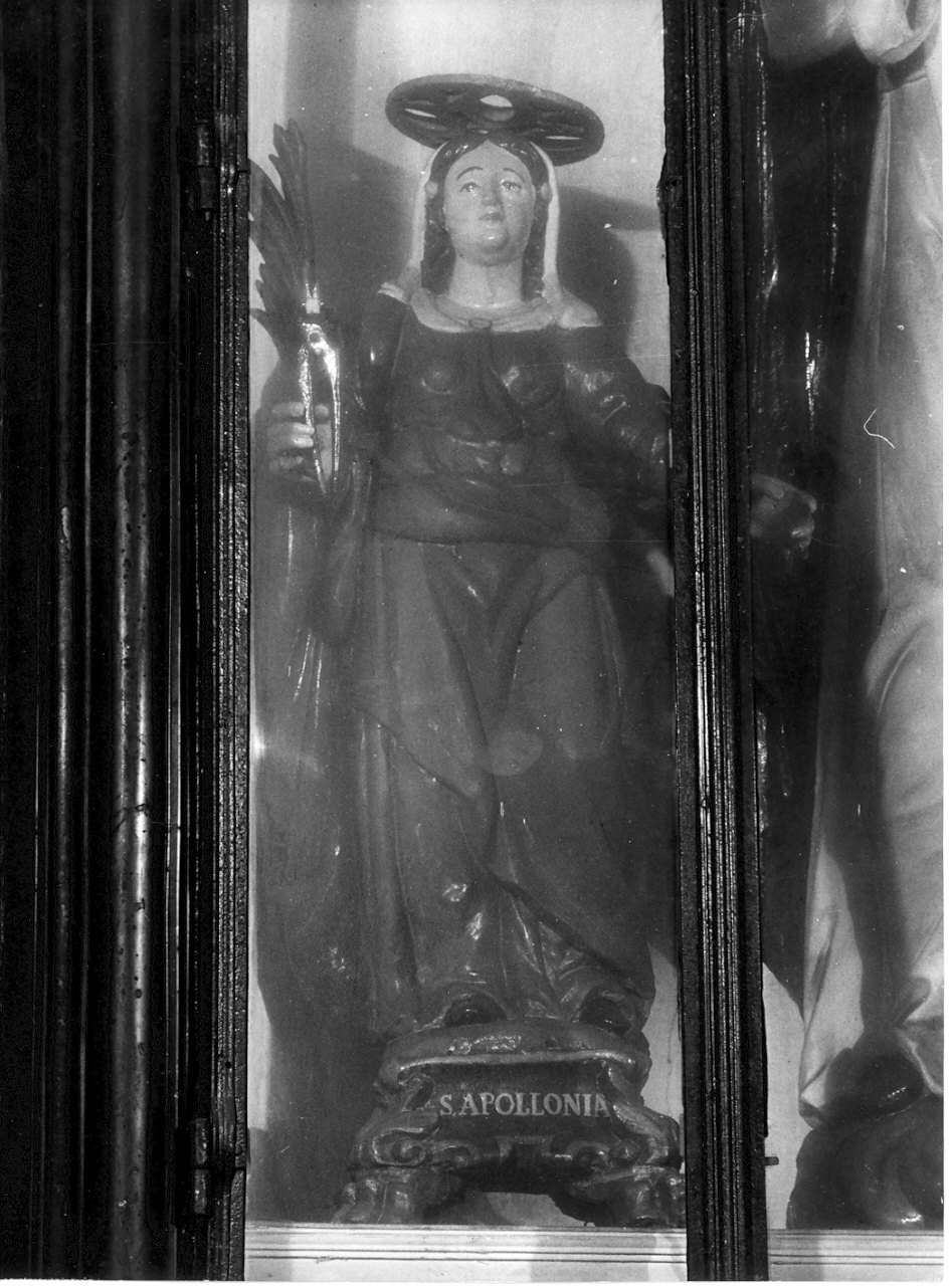 Sant'Apollonia (statua, elemento d'insieme) - bottega lombarda (fine/inizio secc. XVII/ XVIII)