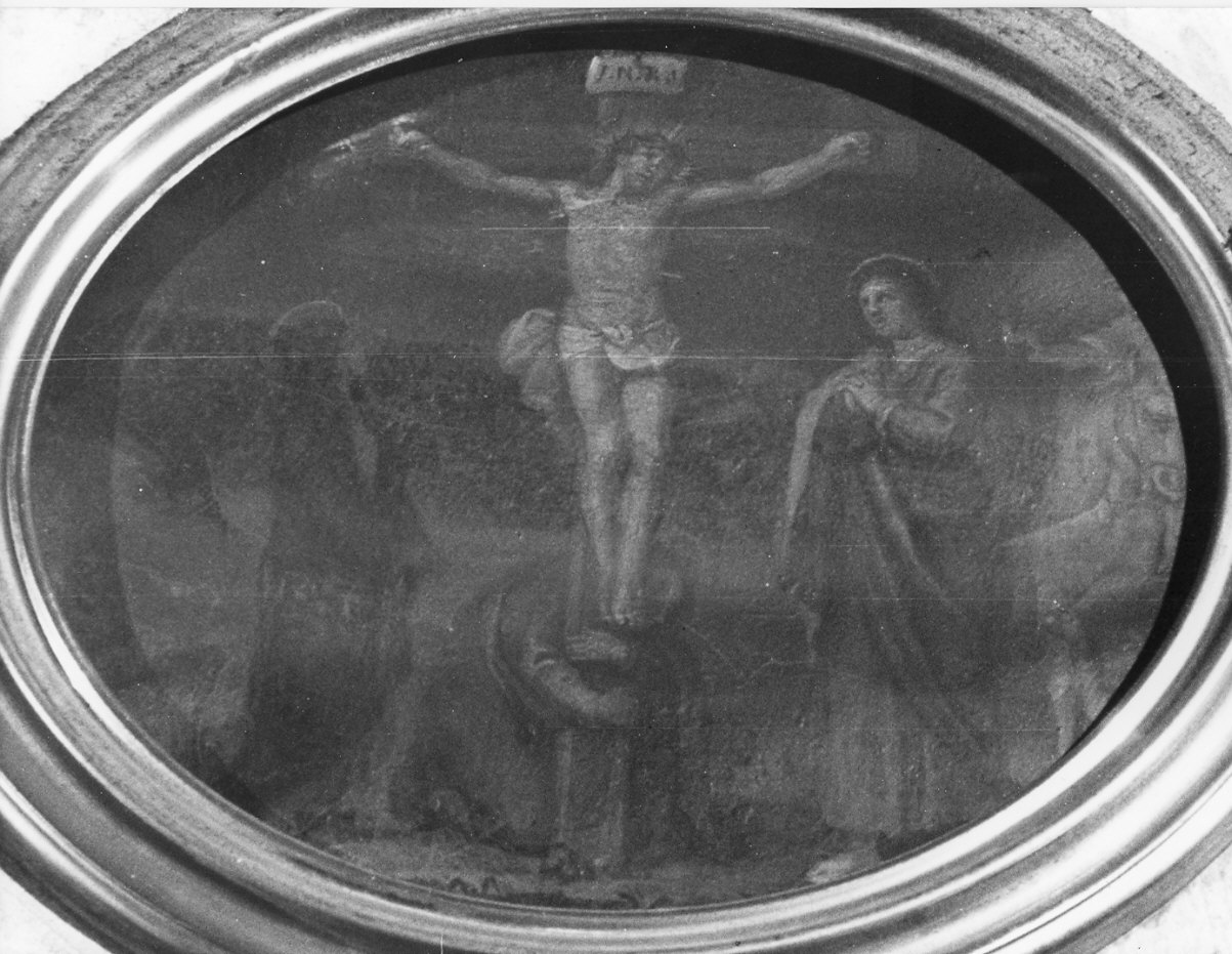 crocifissione di Cristo (dipinto, elemento d'insieme) - ambito lombardo (secc. XVI/ XVII)