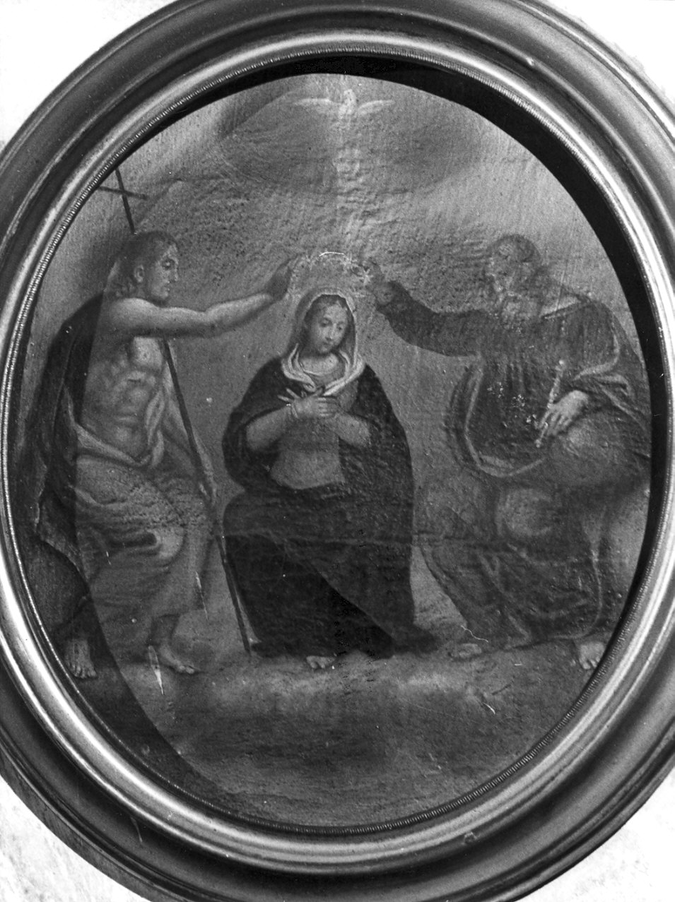 incoronazione di Maria Vergine (dipinto, elemento d'insieme) - ambito lombardo (secc. XVI/ XVII)