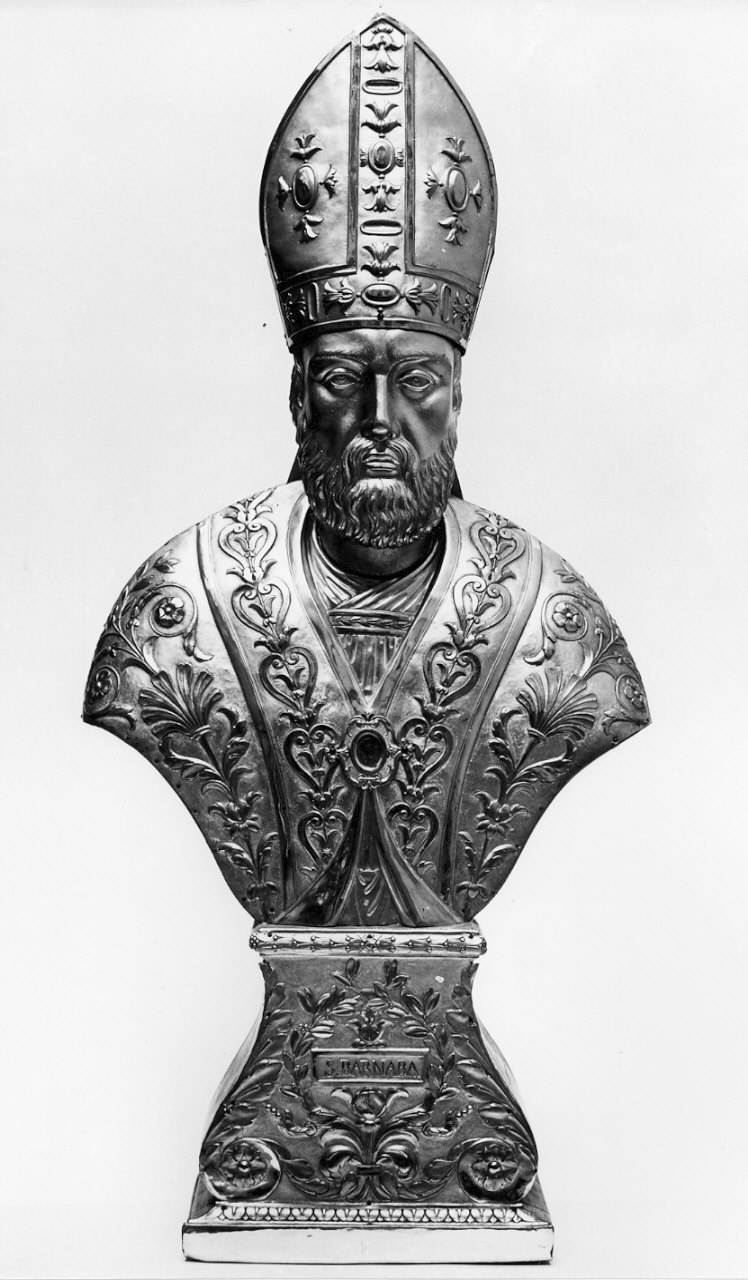 San Barnaba (reliquiario - a busto, opera isolata) - bottega lombarda (prima metà sec. XIX)