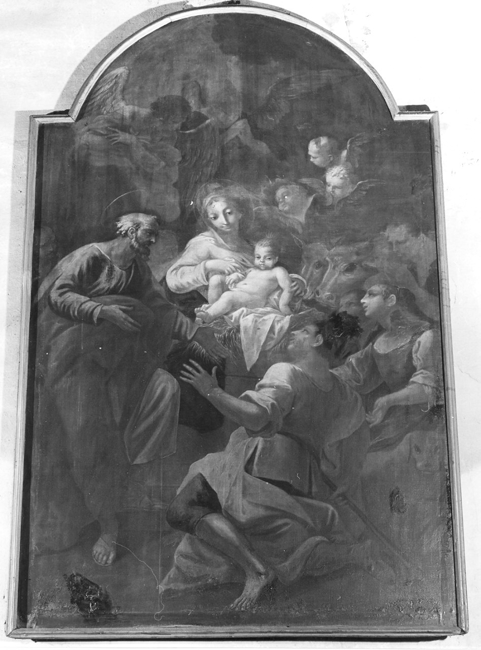adorazione dei pastori (dipinto, opera isolata) - ambito lombardo (fine/inizio secc. XVII/ XVIII)