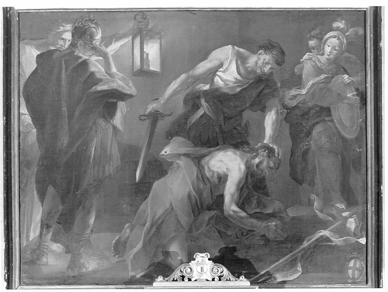 decapitazione di San Giovanni Battista (dipinto, opera isolata) - ambito ligure (seconda metà sec. XVII)