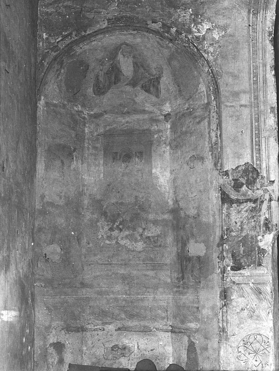 Madonna con Bambino in trono tra santi (dipinto, opera isolata) - ambito lombardo (fine/inizio secc. XV/ XVI)