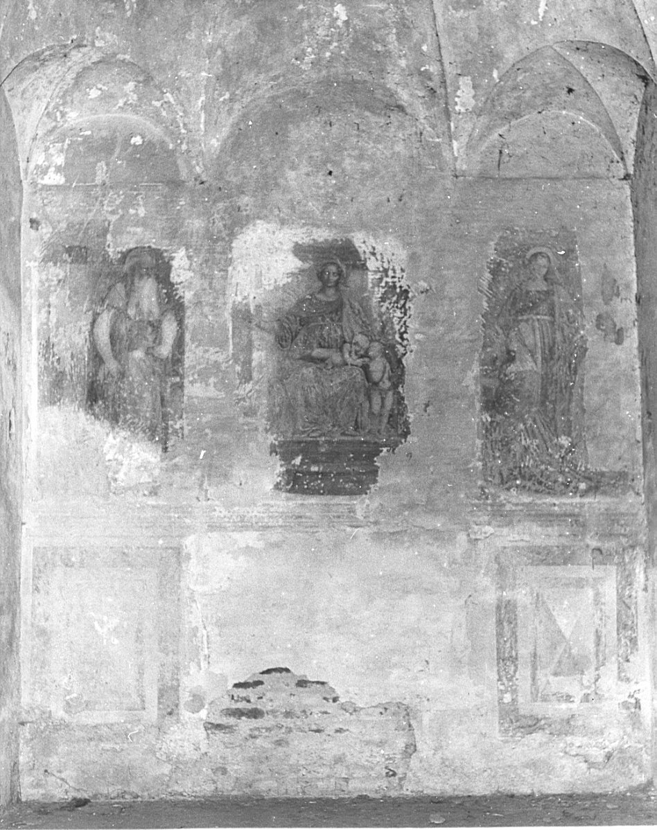 Madonna con Bambino e Santi (dipinto, opera isolata) - ambito lombardo (sec. XVI)