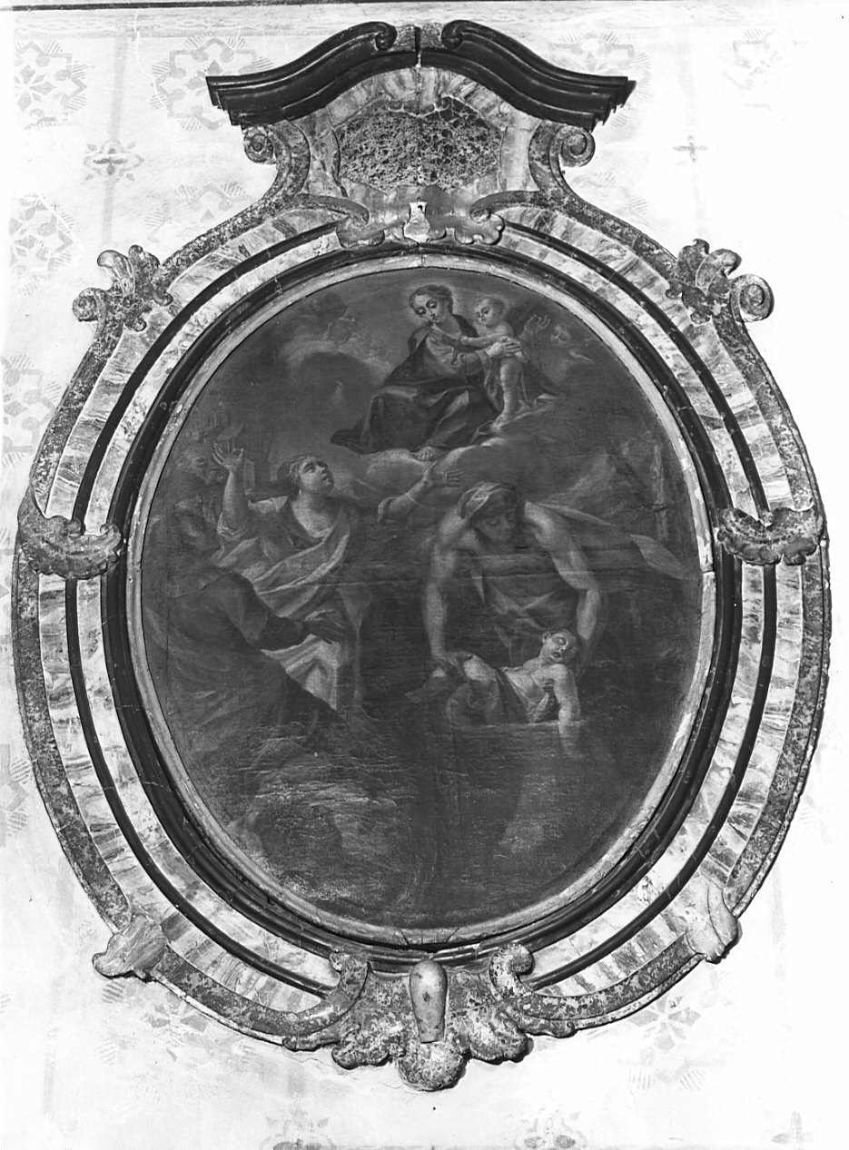 cornice a impostazione architettonica di dipinto, coppia - bottega italiana (sec. XVIII)