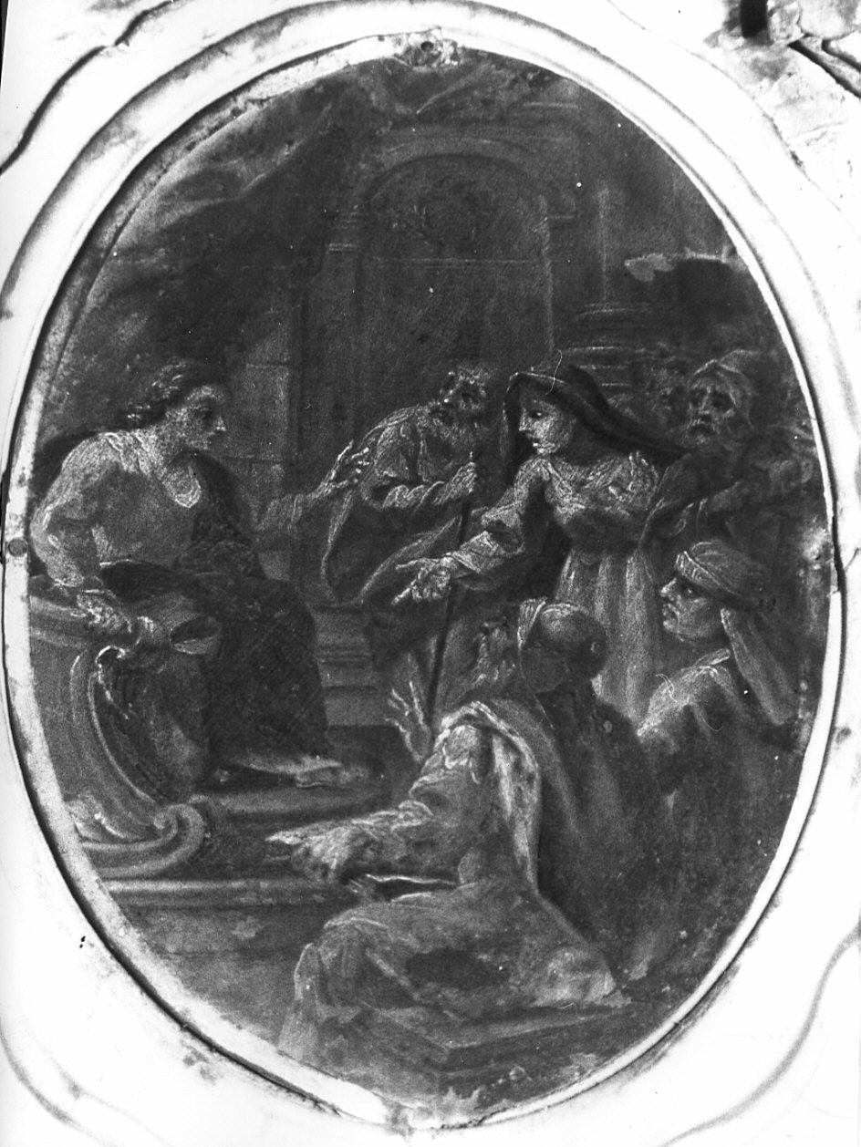 disputa di Gesù con i dottori nel tempio (dipinto, elemento d'insieme) - ambito italiano (prima metà sec. XVIII)