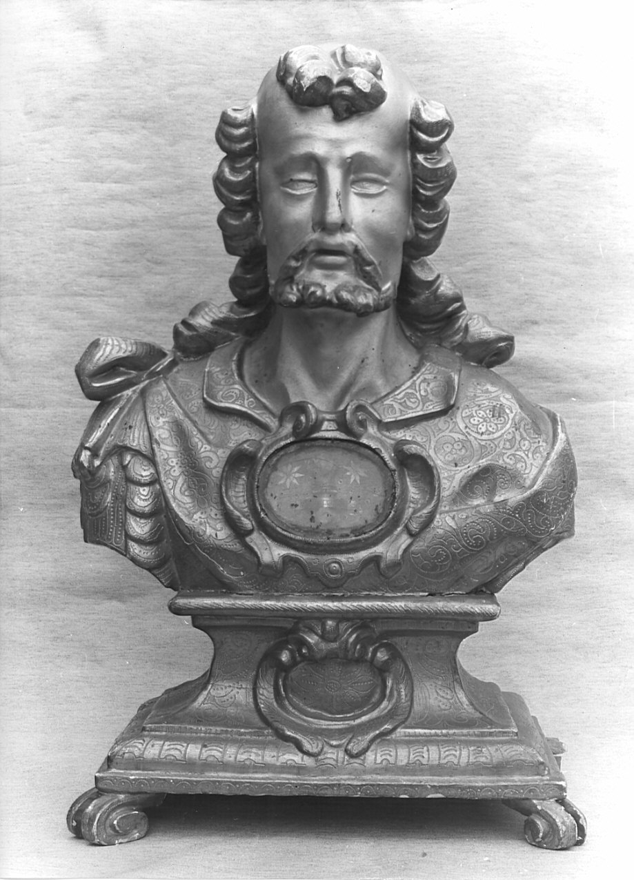 San Vincenzo (?) (reliquiario - a busto, opera isolata) - bottega italiana (fine/inizio secc. XVII/ XVIII)
