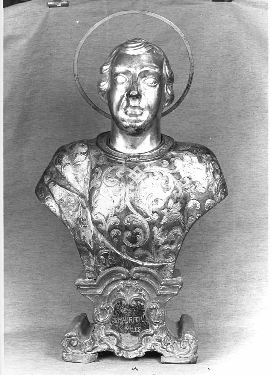 San Maurizio (reliquiario - a busto, opera isolata) - bottega italiana (sec. XVIII)