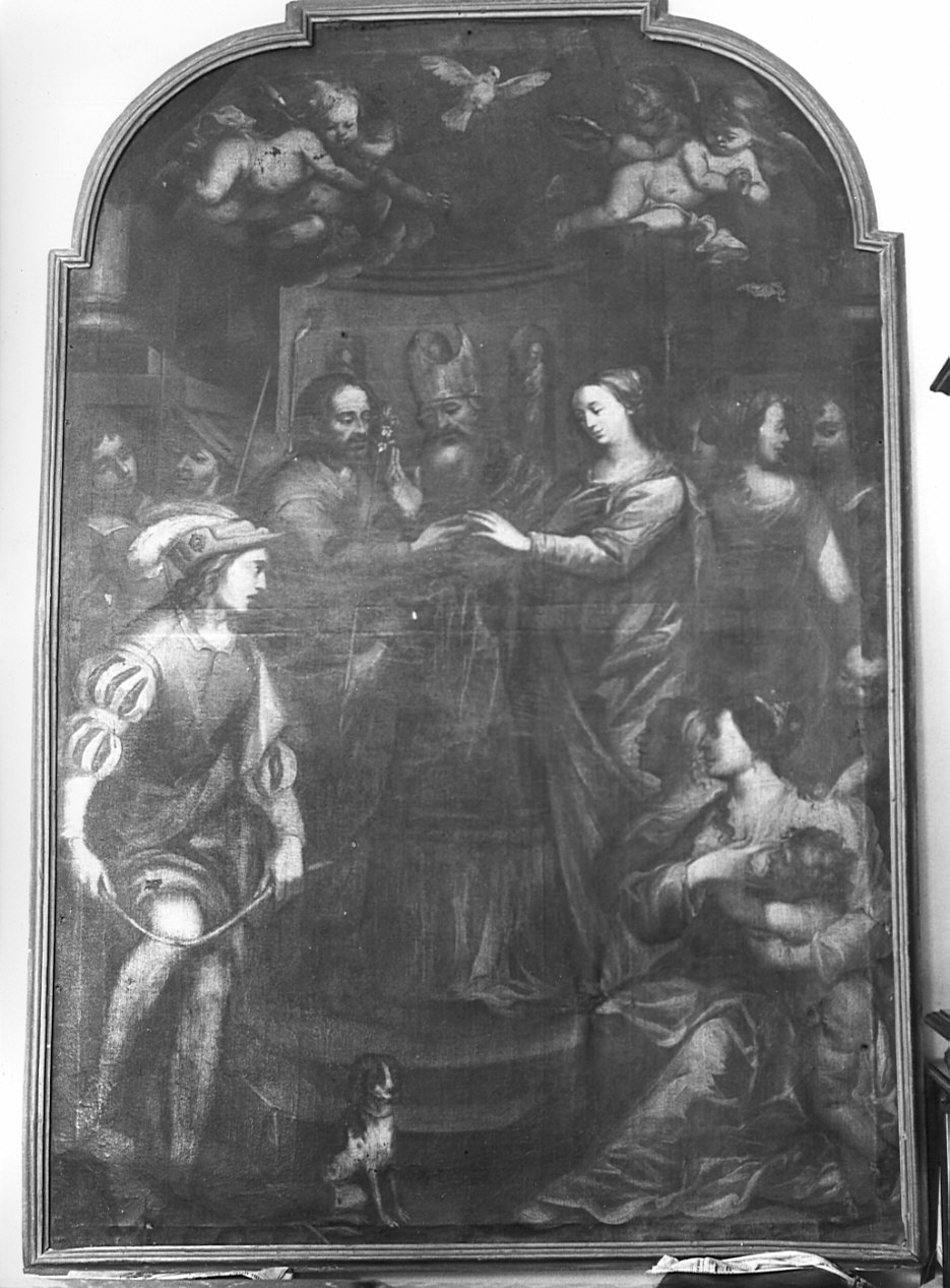 Sposalizio di Maria Vergine (dipinto, opera isolata) - ambito lombardo (seconda metà sec. XVII)