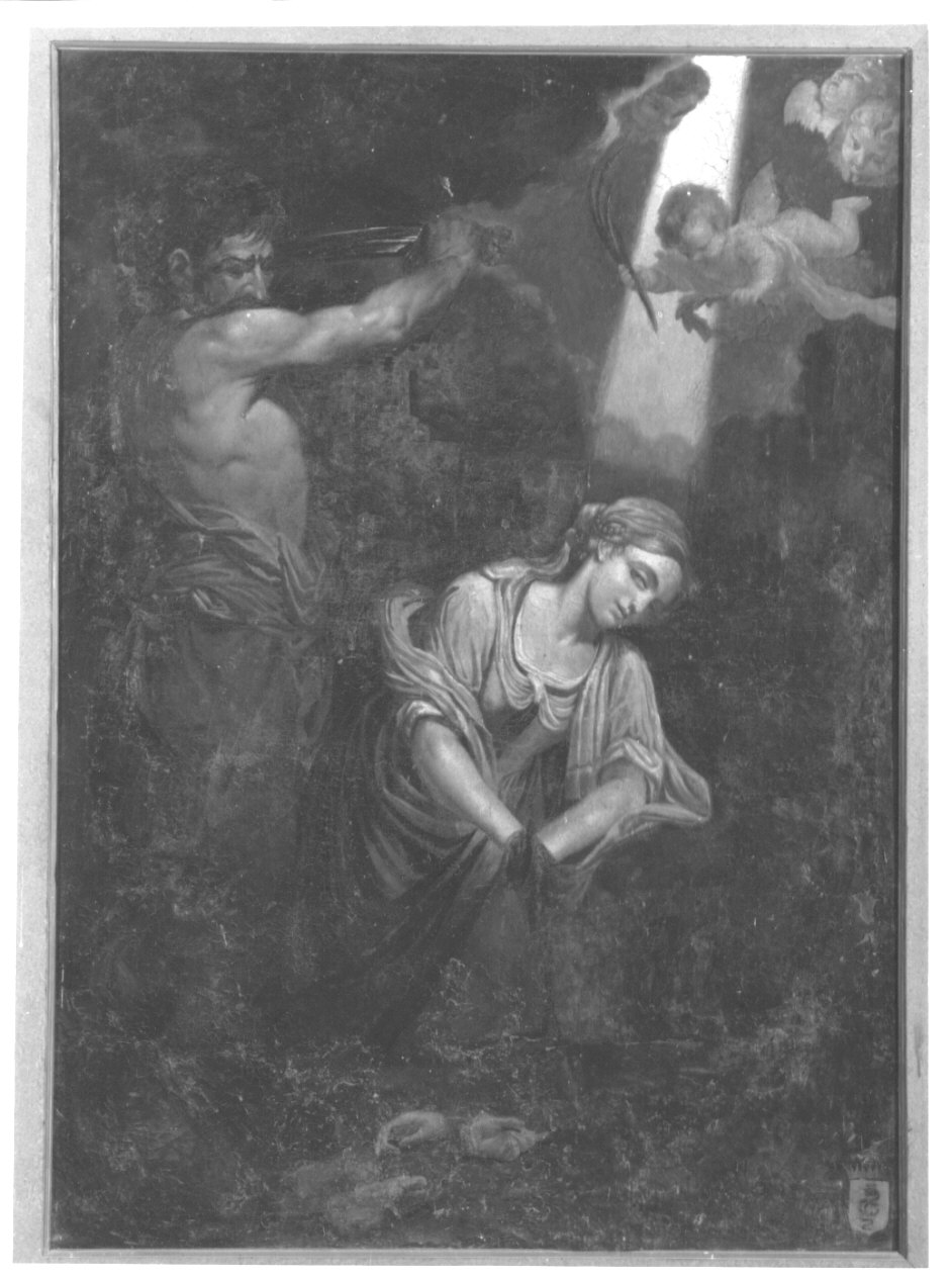 martirio di Santa Eurosia (dipinto, opera isolata) di Fiori Cesare (maniera) (secc. XVII/ XVIII)