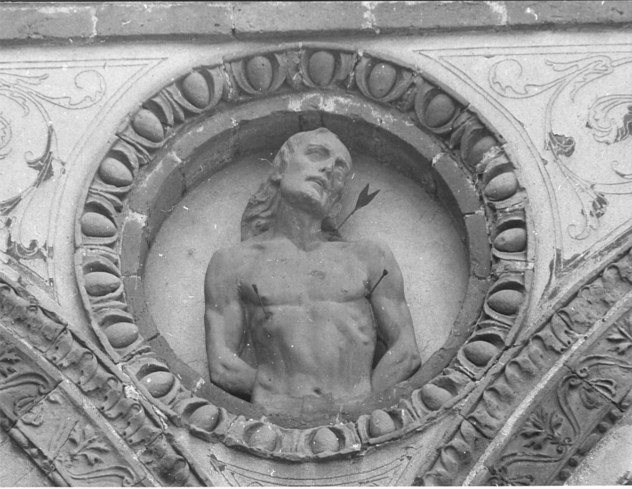 San Sebastiano (capitello, elemento d'insieme) - bottega lombarda (fine sec. XV)