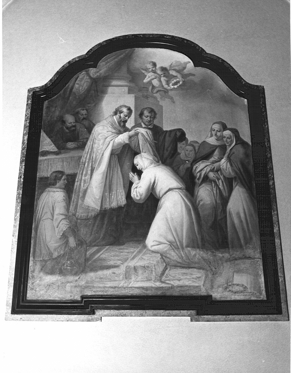 Santa Rosa da Lima prende il velo (dipinto, pendant) di Valtorta Giovanni (attribuito) (sec. XIX)
