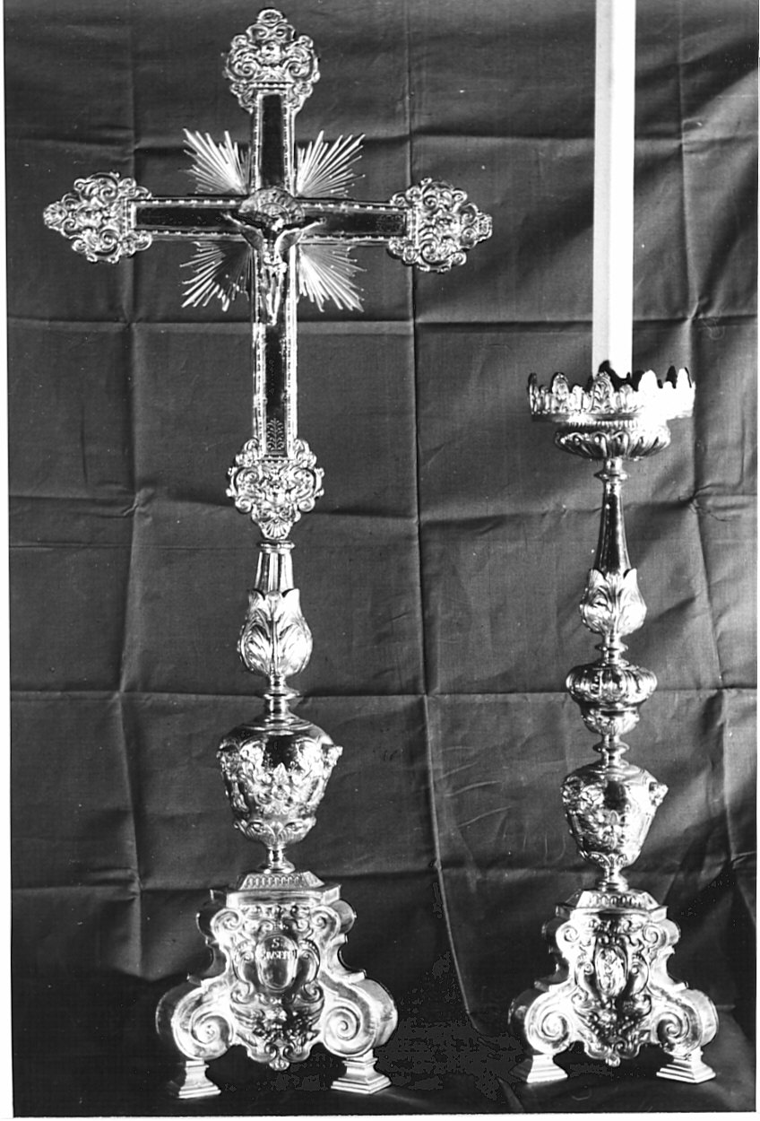 servizio d'altare, insieme - bottega lombarda (sec. XVII)