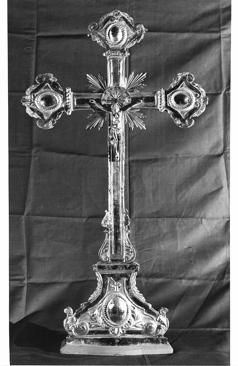 croce d'altare, opera isolata - bottega lombarda (fine sec. XVIII)