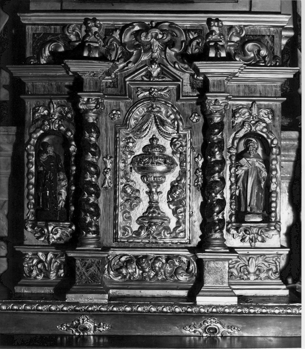tabernacolo - a frontale architettonico, opera isolata - bottega lombarda (sec. XVII)