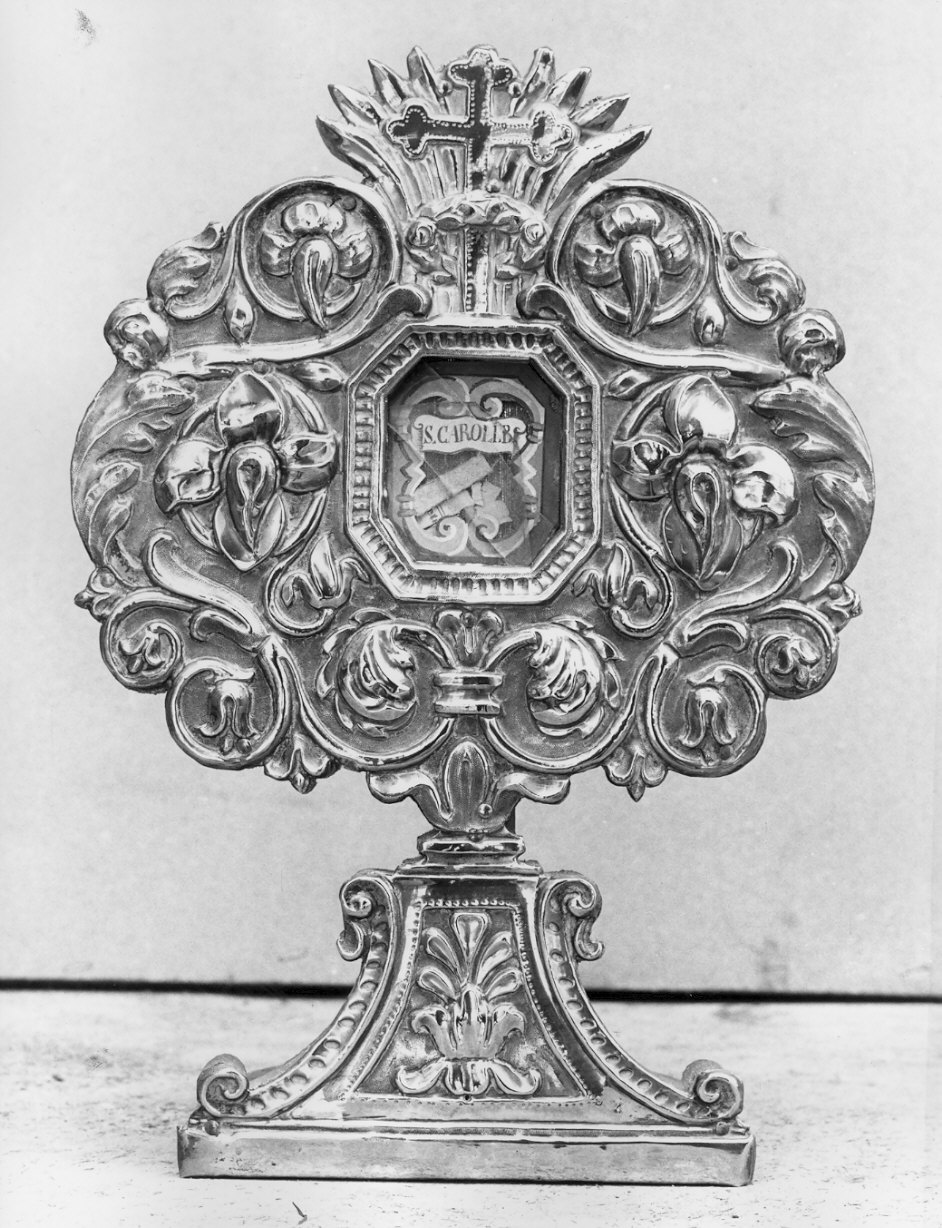 reliquiario - a ostensorio, serie - bottega lombarda (secc. XVIII/ XIX)