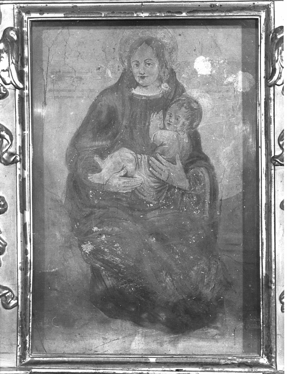 Madonna con Bambino (dipinto, opera isolata) - ambito lombardo (secc. XVI/ XVII)