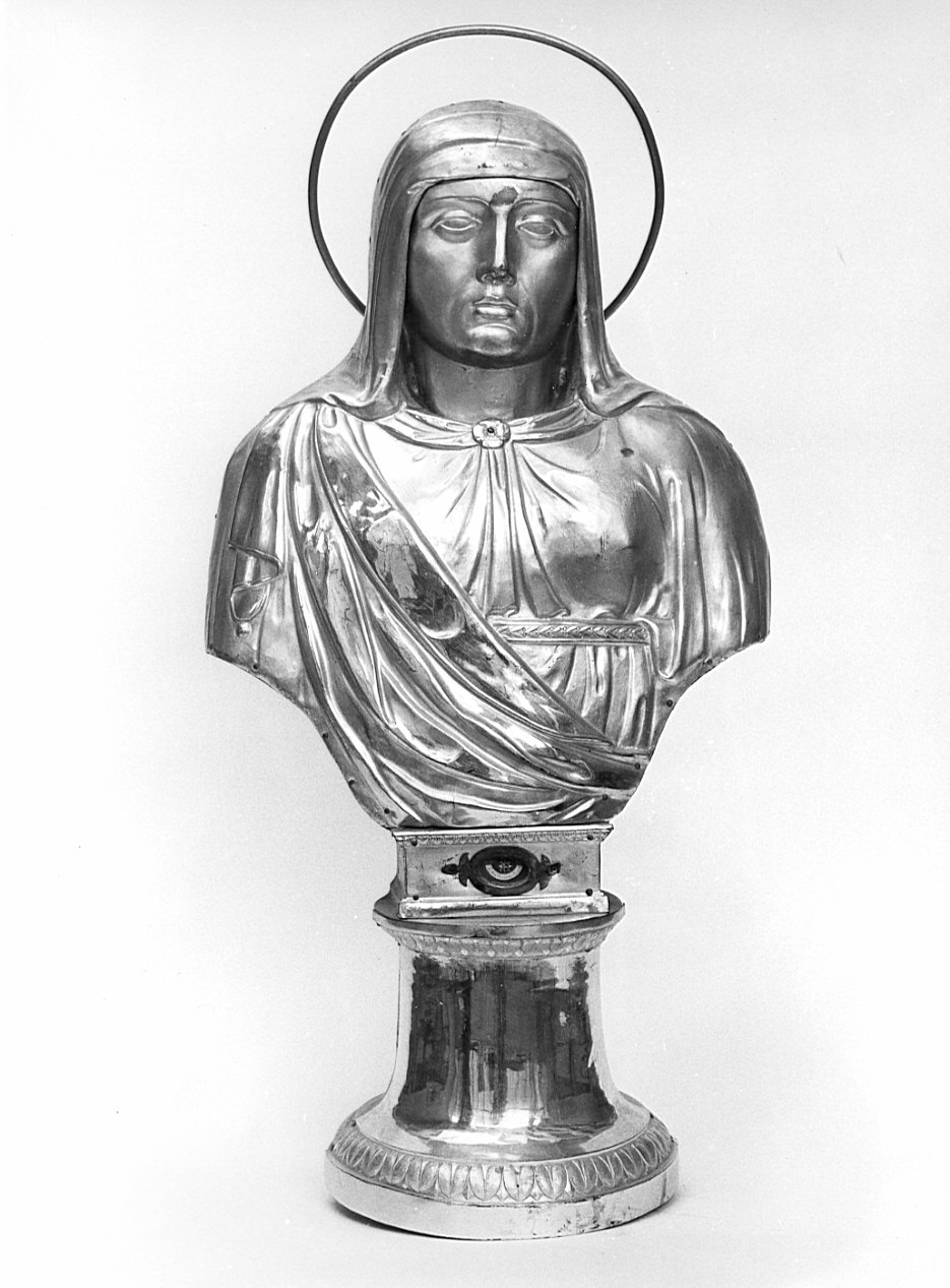 Santa Lucia (reliquiario - a busto, opera isolata) - bottega lombarda (sec. XIX)