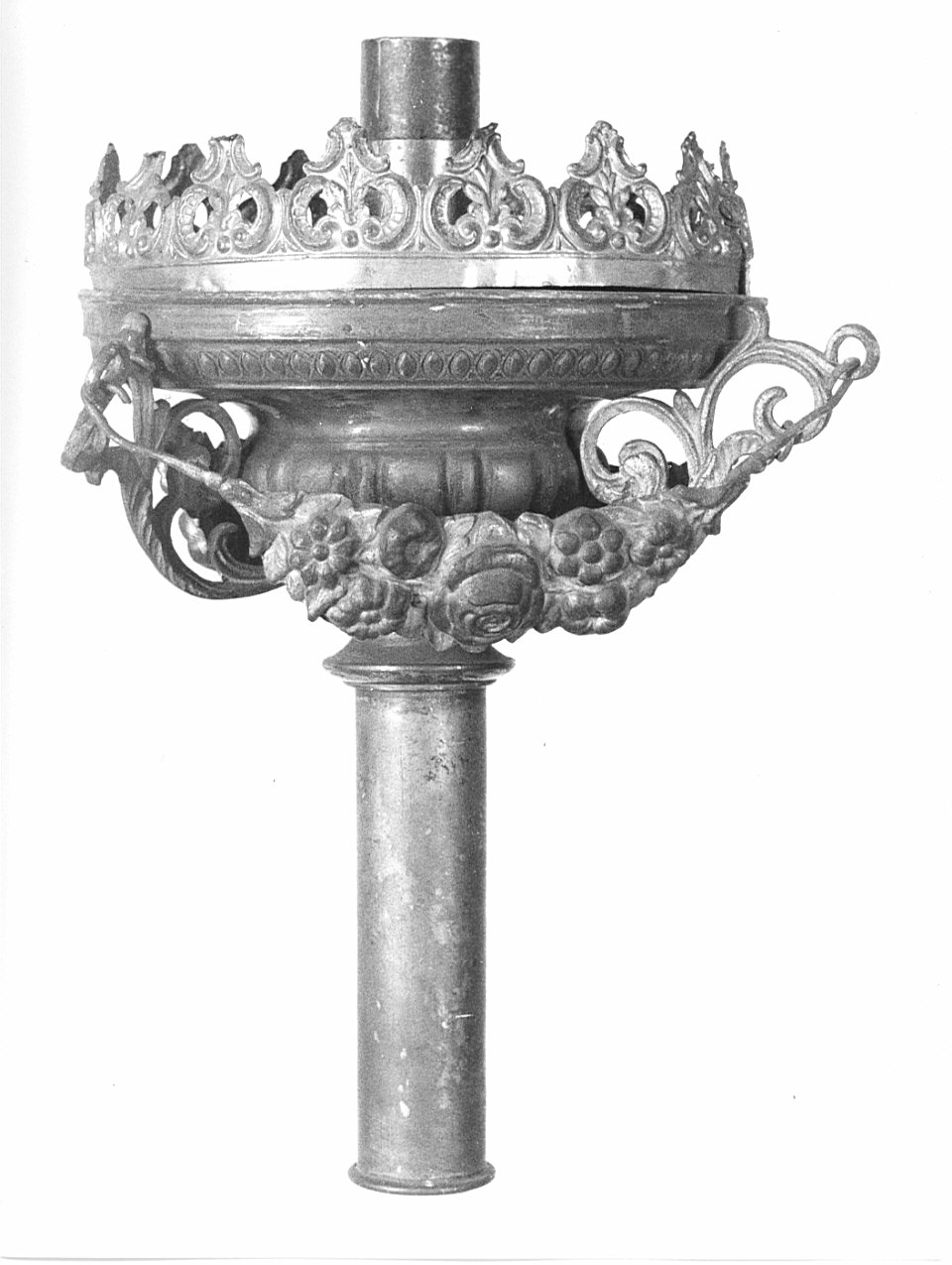 candelabro portatile, coppia - bottega lombarda (seconda metà sec. XIX)