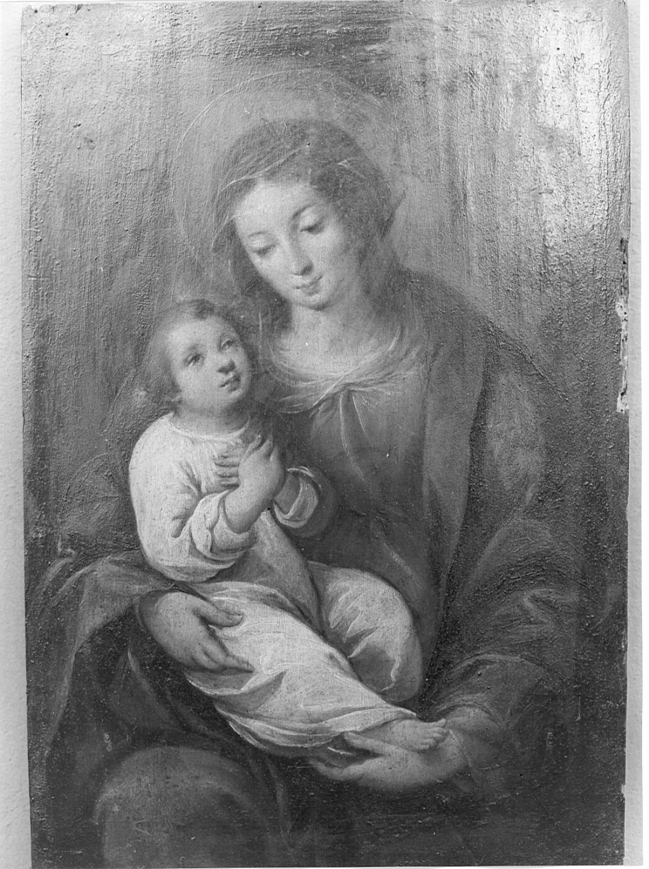 Madonna con Bambino (dipinto, opera isolata) - ambito lombardo (sec. XVII)