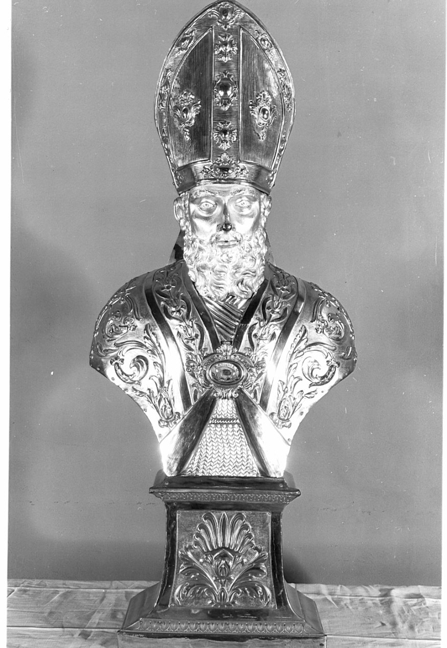 Sant'Eusebio (reliquiario - a busto, opera isolata) - bottega lombarda (sec. XIX)