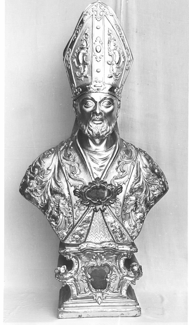 San Martino vescovo (reliquiario - a busto, opera isolata) - bottega lombarda (sec. XVIII)