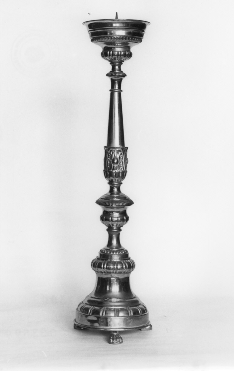 candeliere, serie - bottega lombarda (fine/inizio secc. XIX/ XX)
