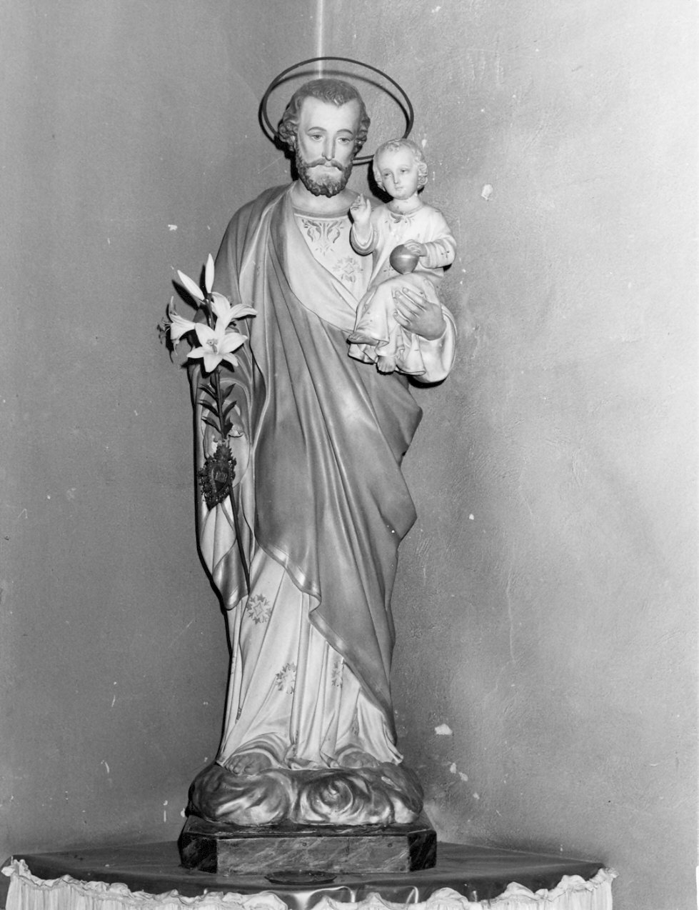 San Giuseppe e Gesù Bambino (statua) - bottega lombarda (fine/inizio secc. XIX/ XX)