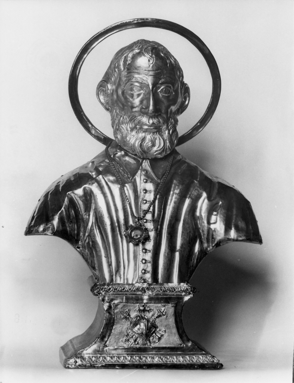 reliquiario - a busto - bottega lombarda (sec. XIX)