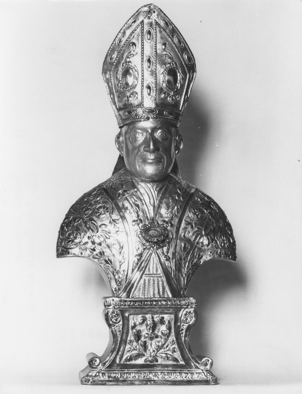 reliquiario - a busto - bottega lombarda (inizio sec. XIX)