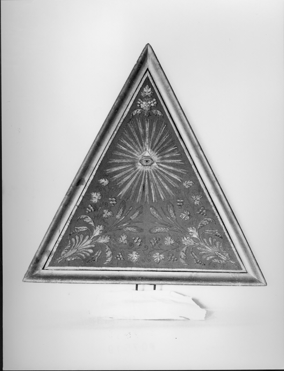 triangolo per esposizione eucaristica, opera isolata - manifattura lombarda (sec. XIX)
