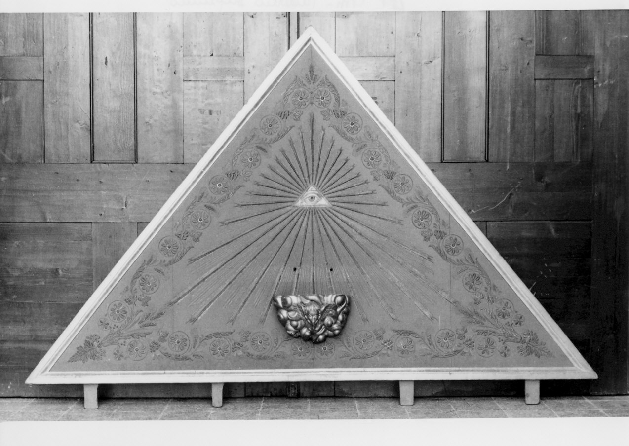 triangolo per esposizione eucaristica - manifattura lombarda (sec. XIX)
