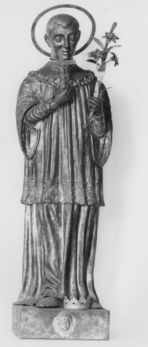 San Luigi Gonzaga (statua) - bottega lombarda (sec. XIX)