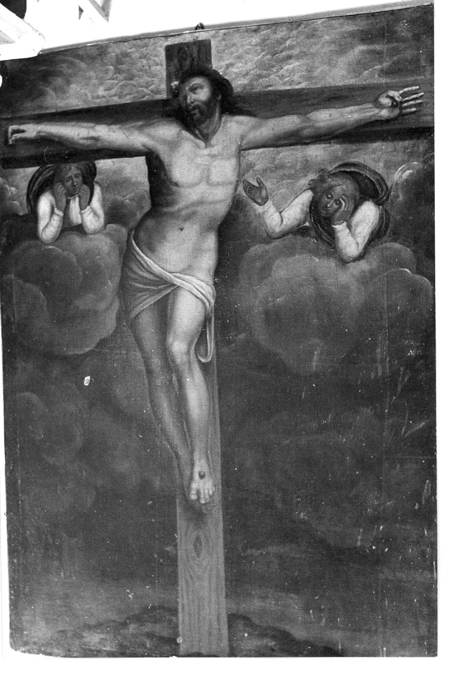 Cristo crocifisso (dipinto, opera isolata) - ambito lombardo (sec. XVII)