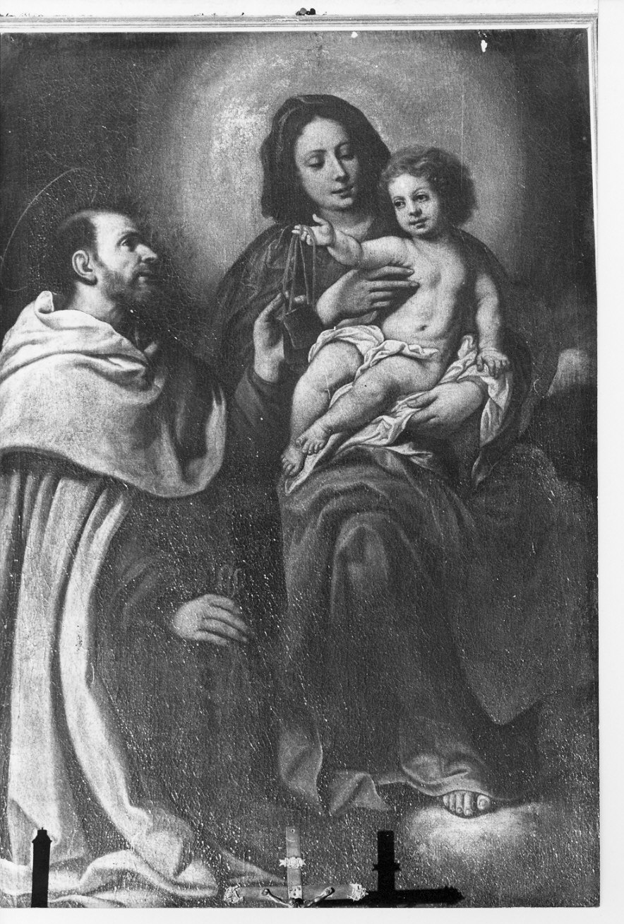 Madonna con Bambino e San Simone Stock (dipinto, opera isolata) - ambito lombardo (sec. XVII)