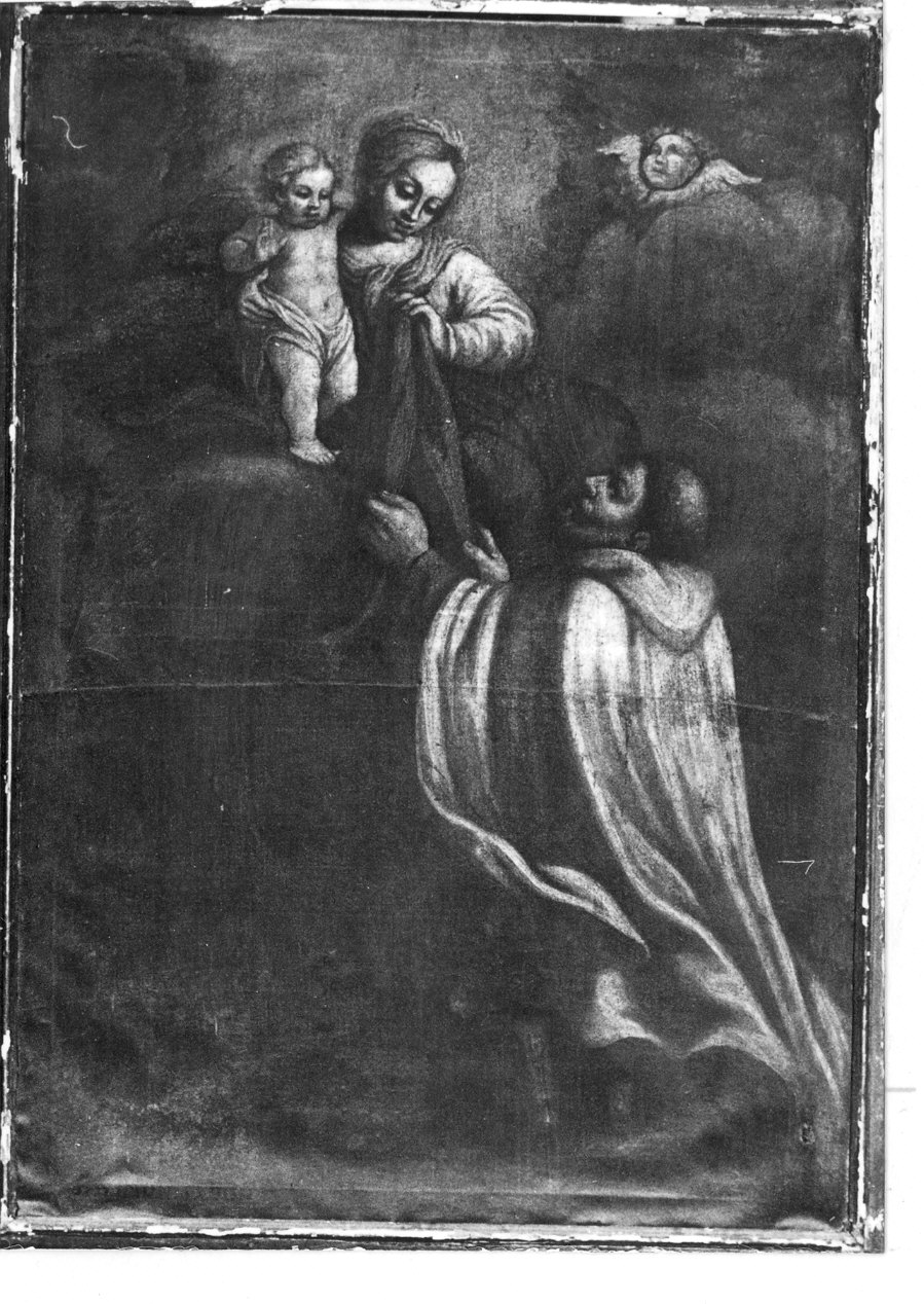Madonna con Bambino e San Simone Stock (dipinto, opera isolata) - ambito lombardo (sec. XVII)