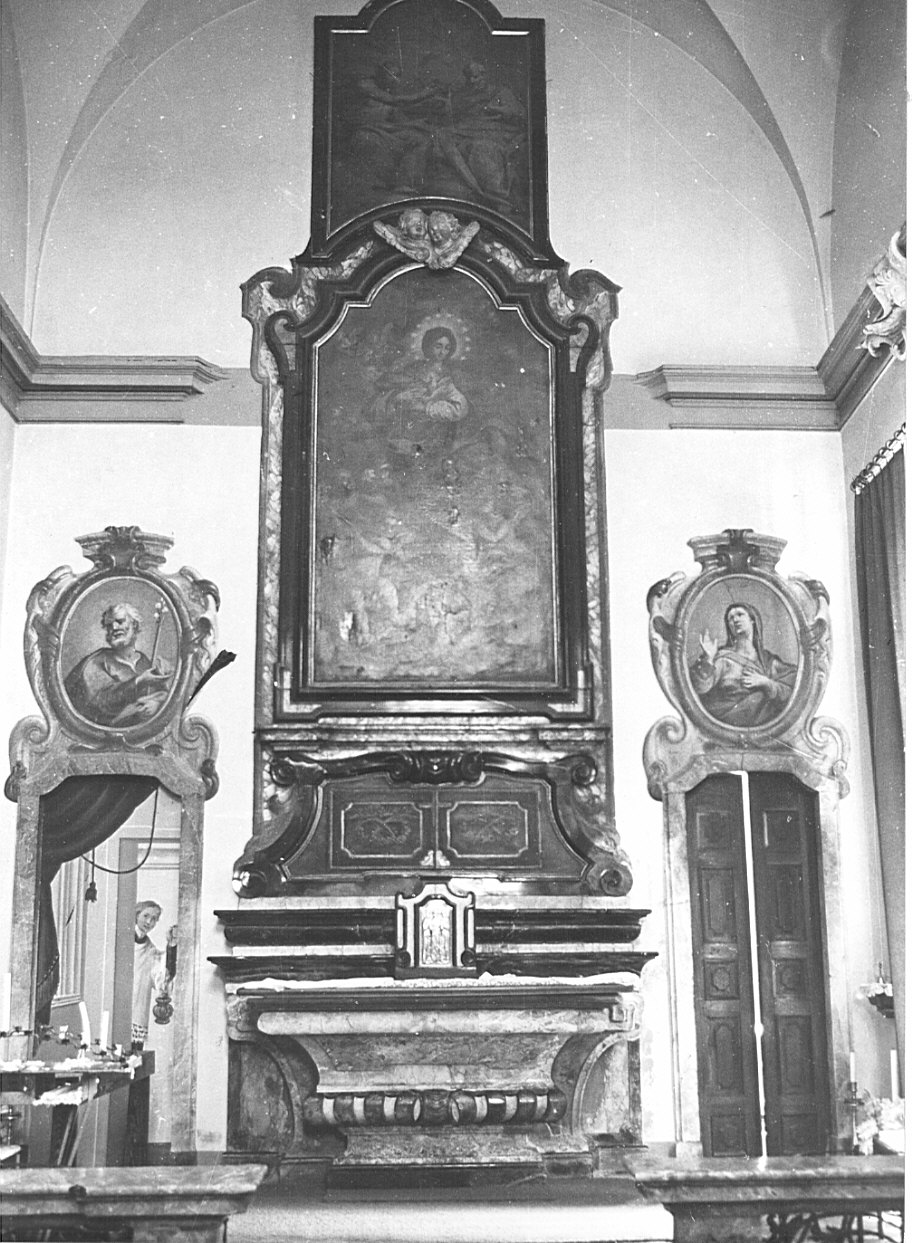 altare maggiore, opera isolata - bottega lombarda (seconda metà sec. XVIII)
