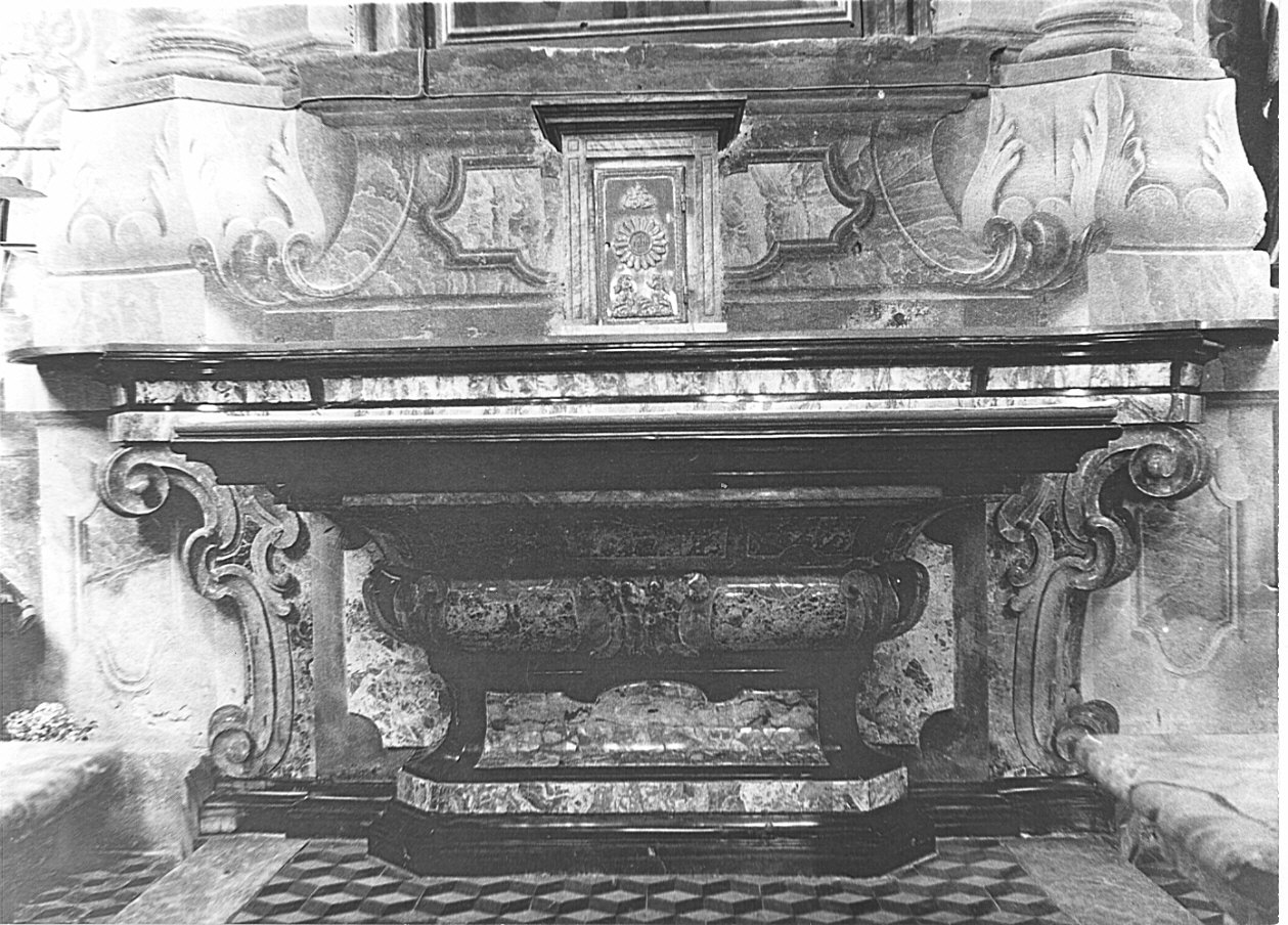 mensa d'altare, opera isolata - bottega lombarda (sec. XVIII)