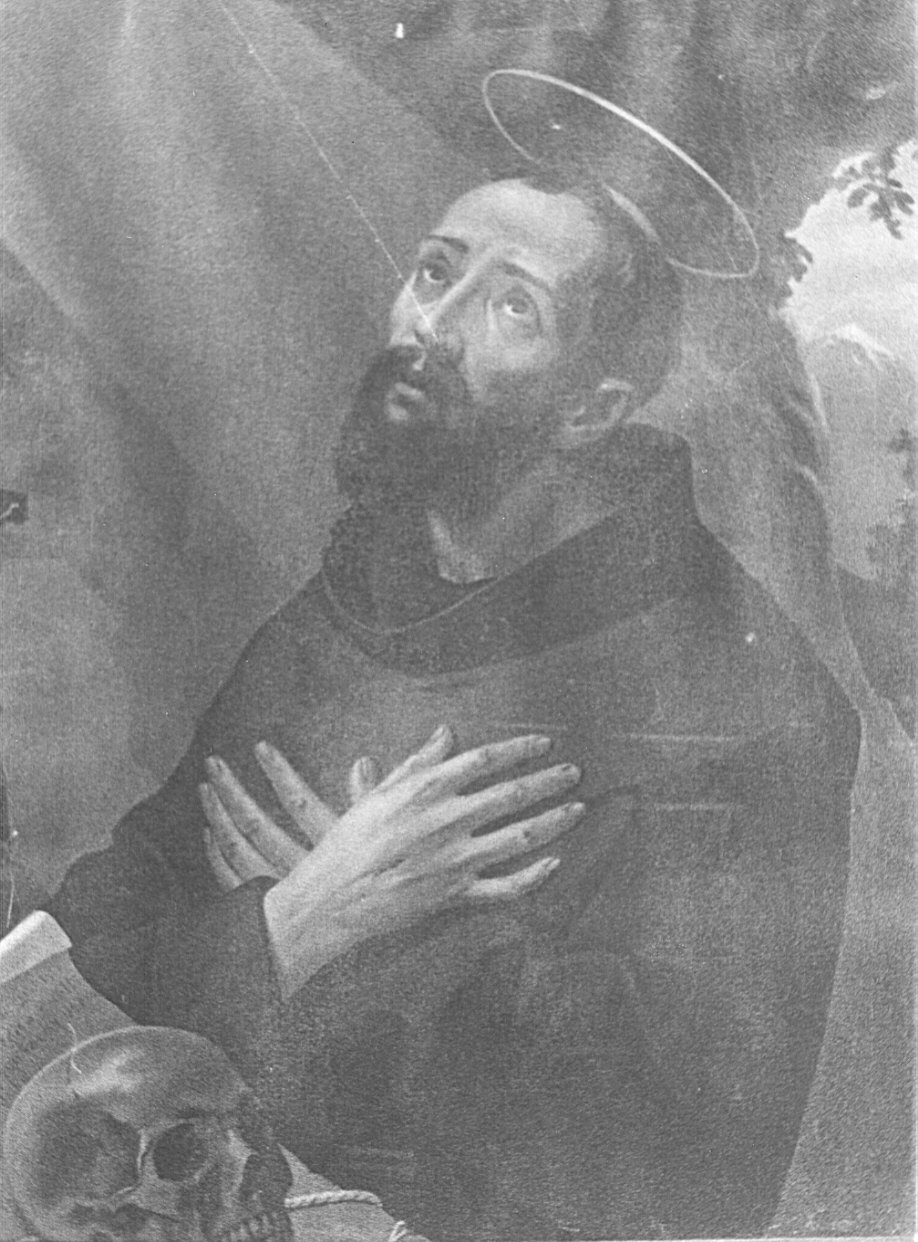 San Francesco d'Assisi in preghiera (dipinto, opera isolata) - ambito lombardo (sec. XIX)