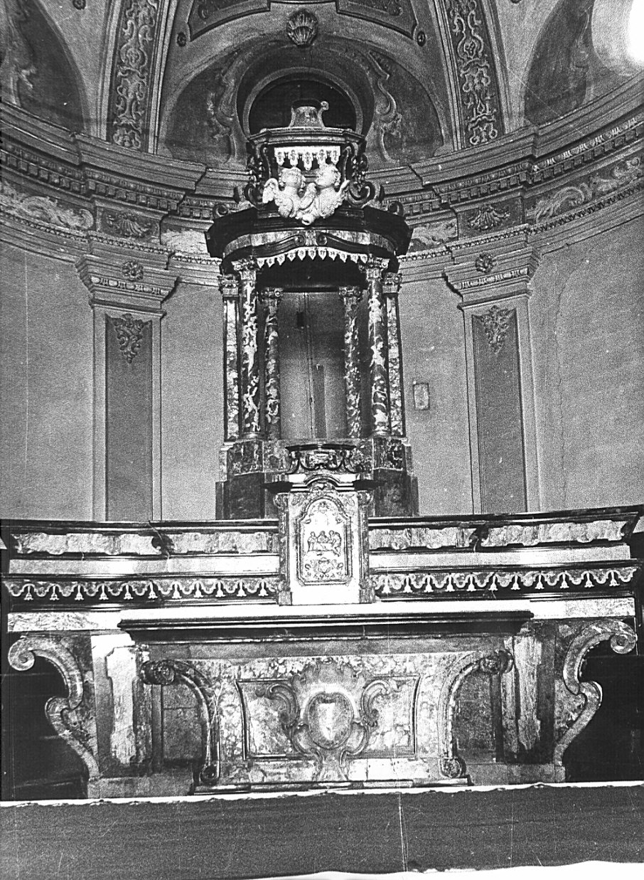 altare maggiore, opera isolata - bottega lombarda (sec. XVIII)