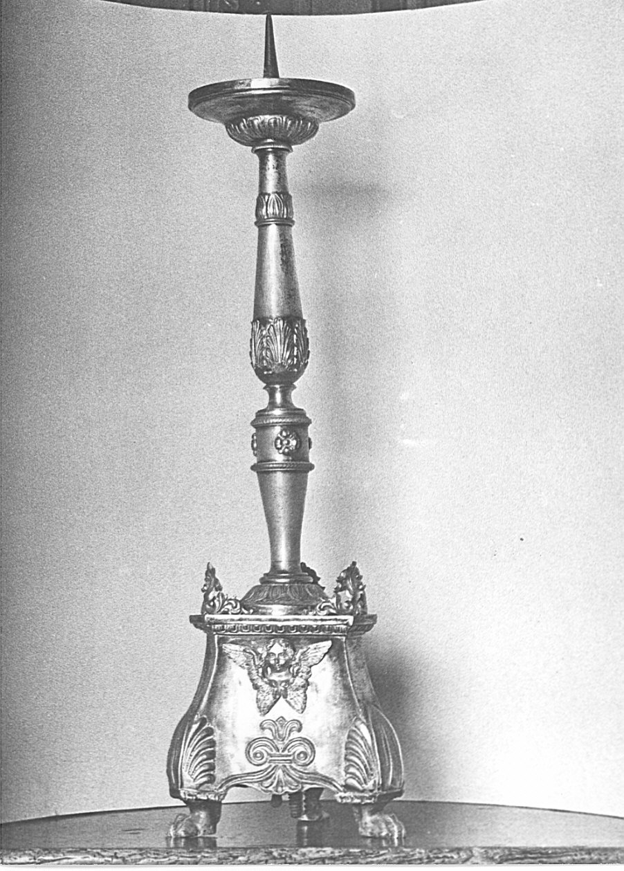 candeliere d'altare, coppia - bottega lombarda (sec. XIX)