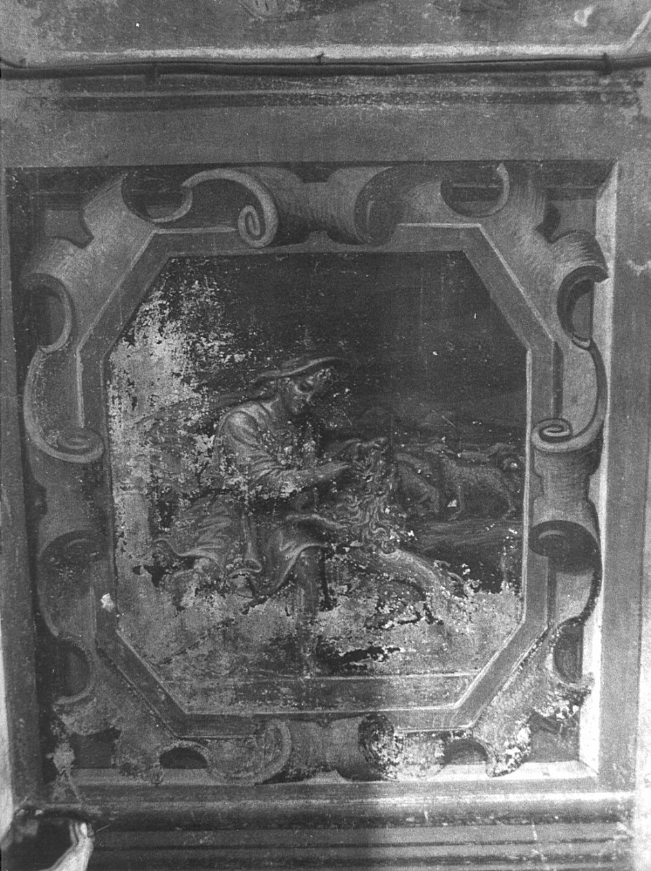 Sansone uccide un leone (dipinto, elemento d'insieme) - ambito lombardo (inizio sec. XVII)