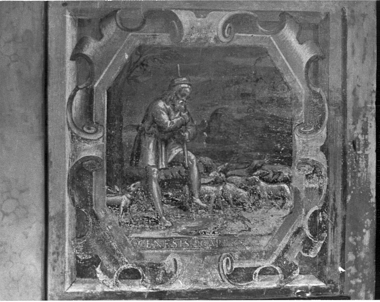 Giacobbe pascola le greggi di Labano (dipinto, elemento d'insieme) - ambito lombardo (inizio sec. XVII)