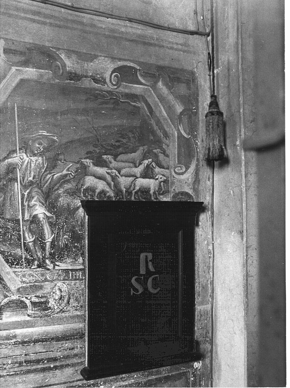 Abele pascola il gregge (dipinto, elemento d'insieme) - ambito lombardo (inizio sec. XVII)
